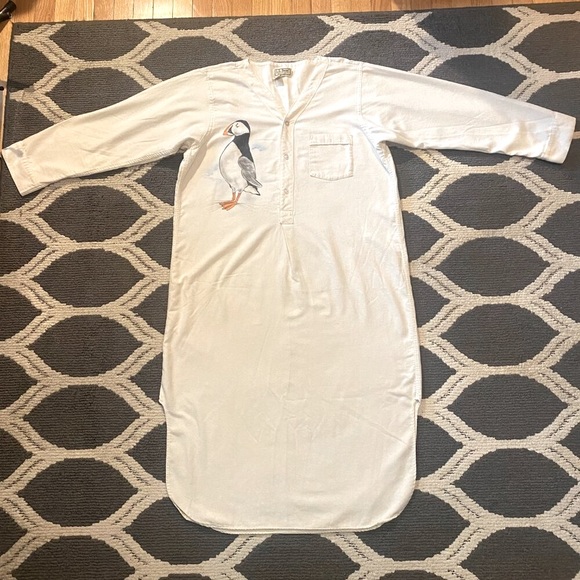 COPY - Vintage 80s L.L. Bean Flannel Puffin Nightgown - Picture 4 of 9
